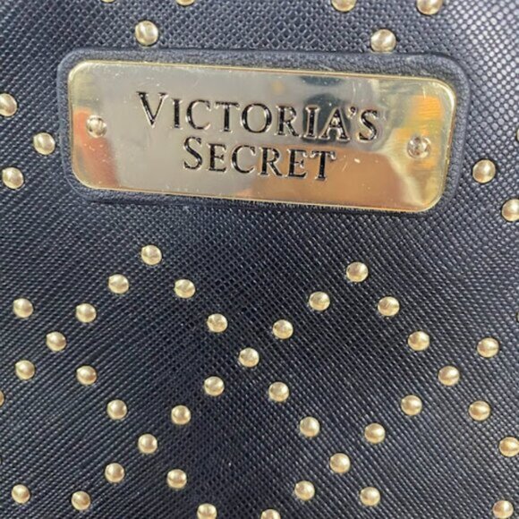 Victoria’s Secret Black with Gold Studded Wristlet Wallet with Tassel - Picture 6 of 7